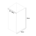 Douchecabine met transparante 8 mm geharde glazen wand 100x190 cm Walk In Korting