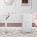 Ruimtebesparende opklapbare manicuretafel met wielen Nais Verkoop