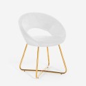 Fluwelen fauteuil stoel met gouden poten Wisel Voorraad