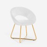 Fluwelen fauteuil stoel met gouden poten Wisel Voorraad