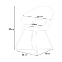 Fluwelen fauteuil stoel met gouden poten Wisel Kosten
