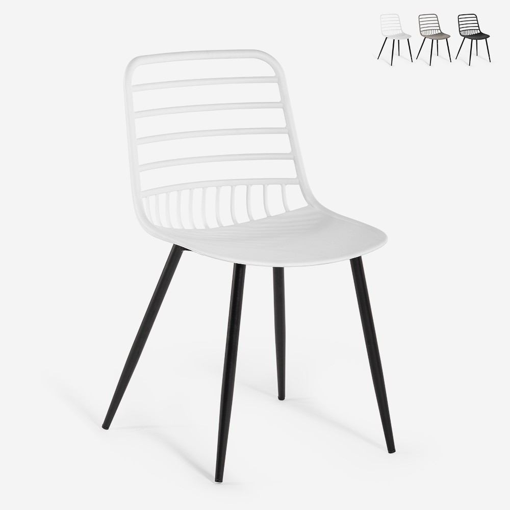 Moderne polypropyleen stoelen voor privé gebruik en horeca Lenny
