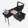 Make-up trolley make-up koffer met spiegel, tafel en verlichting Smarty Kortingen