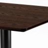 Horeca set met salontafel 90x90 cm en 4 stapelbare design stoelen Dustin 
