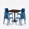 Horeca set met salontafel 90x90 cm en 4 stoelen Yanez 