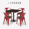 Horeca set met tafel 90x90 cm en 4 stoelen Burke Kosten