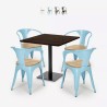 Horeca set met tafel 90x90 cm en 4 stoelen Dunmore Verkoop