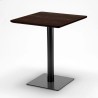 Vierkante tafel 60x60 cm met 2 gekleurde stoelen Paris Kiss 