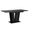 Uitschuifbare eettafel 120-160x80 cm zwarte marmerlook Doha 2 Verkoop