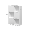 Kantoormeubel boekenkast met 6 vakken wit 65x30x97 cm Ika 5 Kortingen