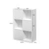 Kantoormeubel boekenkast met 6 vakken wit 65x30x97 cm Ika 5 Kortingen