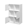Kantoormeubel boekenkast met 6 vakken wit 65x30x97 cm Ika 5 Aanbod