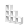 Witte modern design wandboekenkast met kubusvakken Ika 1 Verkoop