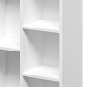 Witte boekenkast met 5 moderne kubusvormige vakken 50x25x80 cm Ika 3 Aanbod