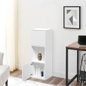 Witte boekenkast met 3 vakken 33,2x30x96,4 cm Ika 6 Aanbieding