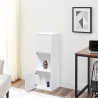 Witte boekenkast met 3 vakken 33,2x30x96,4 cm Ika 6 Aanbieding