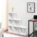 Witte modern design wandboekenkast met kubusvakken Ika 1 Aanbieding