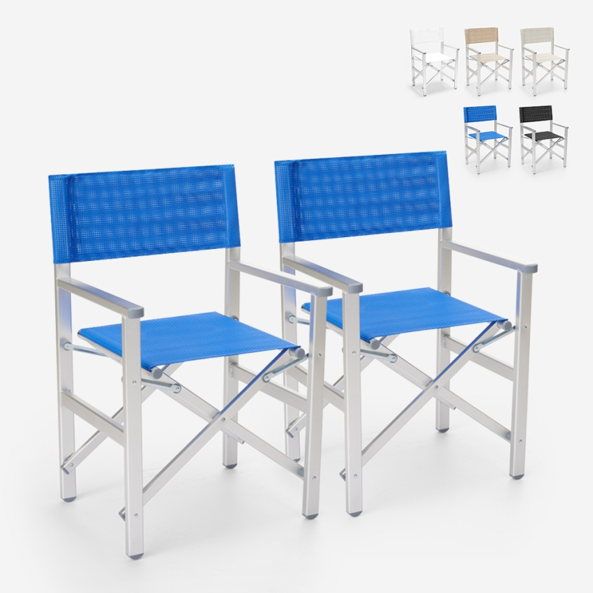 Set van 2 opvouwbare draagbare strandstoelen Regista Gold Voorraad