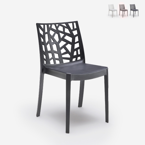 Set van 23 moderne en stapelbare stoelen Matrix BICA voor restaurant of bar Aanbieding