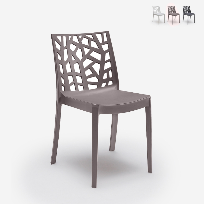 Set van 23 moderne en stapelbare stoelen Matrix BICA voor restaurant of bar Verkoop Set van 23 moderne en stapelbare stoelen Matrix BICA voor restaurant of bar Verkoop