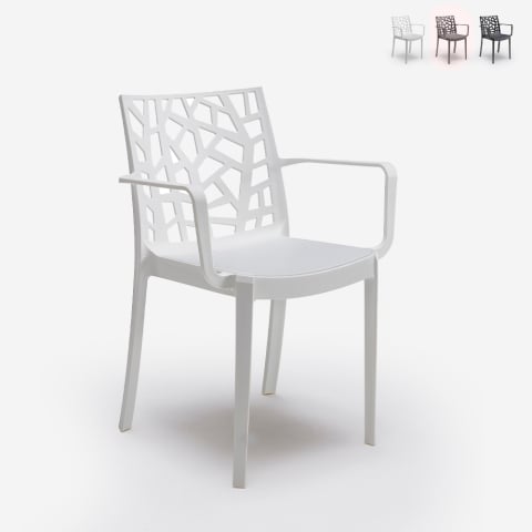 Moderne tuin- of barstoel Matrix Armchair BICA met armleuningen voor buiten Aanbieding