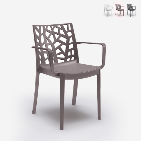 Set van 23 polypropyleen stoelen met armleuningen Matrix Armchair BICA Aanbieding