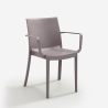 Set van 23 stapelbare tuinstoelen met armleuningen Victoria BICA 