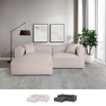Modulaire stoffen 3-zits hoekbank met chaise longue Lorys Aanbieding