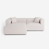 Modulaire stoffen 3-zits hoekbank met chaise longue Lorys Korting