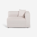Modulaire stoffen 3-zits hoekbank met chaise longue Lorys Keuze