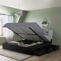 Modern design tweepersoonsbed met opbergruimte 160x200 cm Steyr King Aanbieding