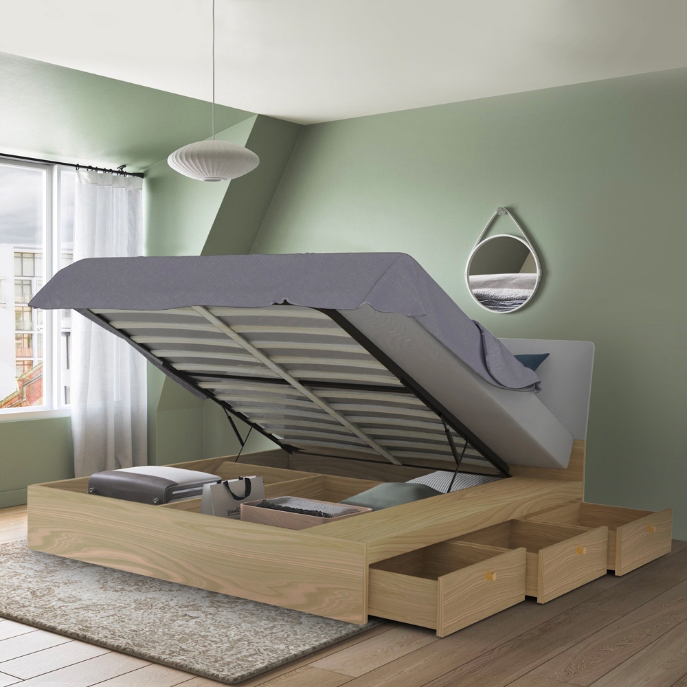 Modern design tweepersoonsbed met opbergruimte 160x200 cm Steyr King Modern design tweepersoonsbed met opbergruimte 160x200 cm Steyr King
