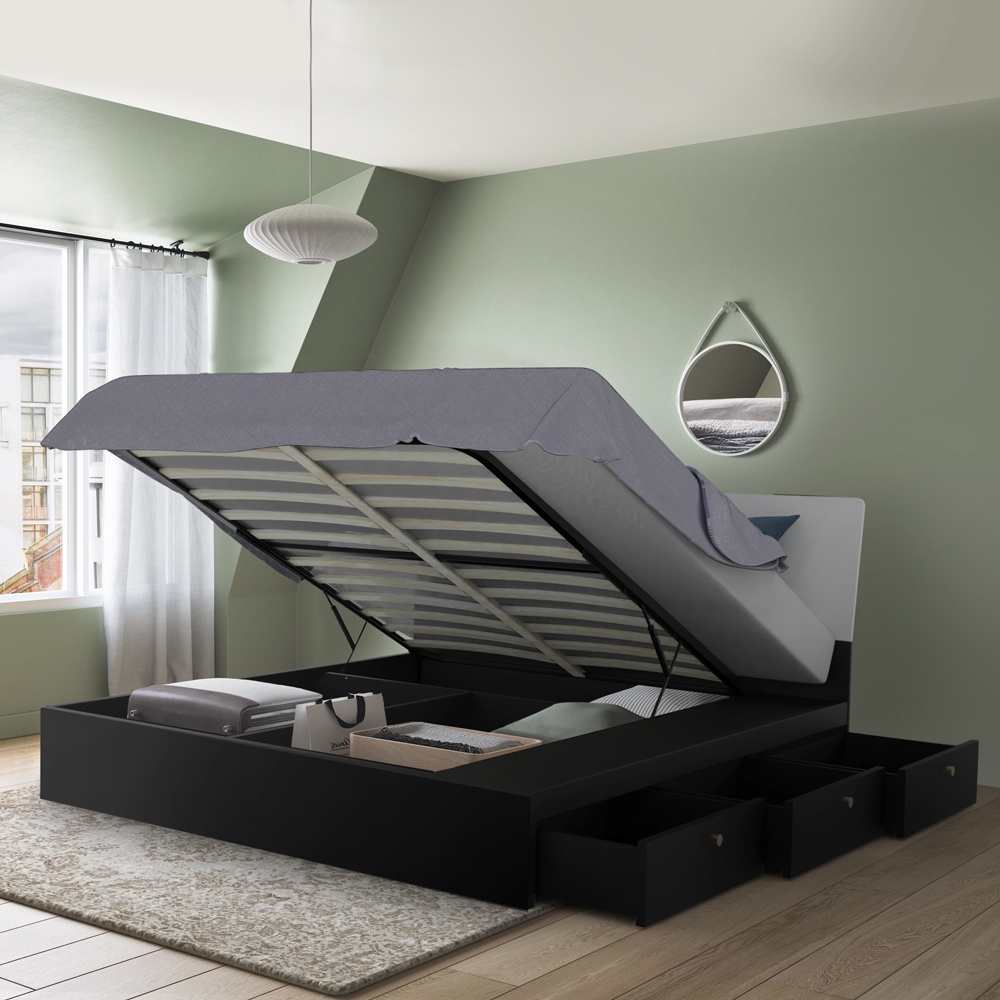 Tweepersoonsbed 160x190 cm in modern design opklapbaar met opbergruimte Steyr Tweepersoonsbed 160x190 cm in modern design opklapbaar met opbergruimte Steyr