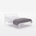 Metalen tweepersoonsbed met lattenbodem 160x200 cm Skjern Keuze