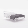 Metalen tweepersoonsbed met lattenbodem 160x200 cm Skjern Keuze