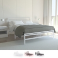Metalen tweepersoonsbed met lattenbodem 160x200 cm Skjern Aanbieding