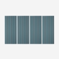4 x decoratieve akoestische wandpanelen 120x60 cm turquoise Tabb-GR Aanbieding