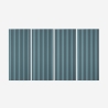 4 x decoratieve akoestische wandpanelen 120x60 cm turquoise Tabb-GR Aanbieding