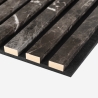 4 x akoestisch wandpaneel zwart met marmereffect 240x60 cm Kover-MC Catalogus