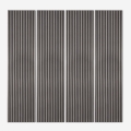 4 x akoestisch wandpaneel 240x60 cm donkere houten latten Kover-DB Aanbieding