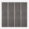 4 x akoestisch wandpaneel 240x60 cm donkere houten latten Kover-DB Aanbieding