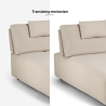 Beige 3-zits modulaire hoekbank met verplaatsbare chaise longue Mozy Catalogus