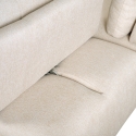 Beige 3-zits modulaire hoekbank met verplaatsbare chaise longue Mozy Kosten
