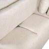 Beige 3-zits modulaire hoekbank met verplaatsbare chaise longue Mozy Kosten