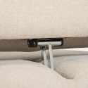 Beige 3-zits modulaire hoekbank met verplaatsbare chaise longue Mozy 
