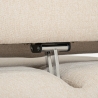 Beige 3-zits modulaire hoekbank met verplaatsbare chaise longue Mozy 