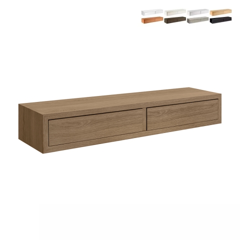Wandplank met 2 lades moderne design Domino Maxi woonkamer Aanbieding
