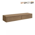 Wandplank met 2 lades moderne design Domino Maxi woonkamer Aanbieding