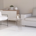Ronde transparante salontafel 45 cm in modern design Bridget Aanbieding