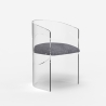 Elegante design fauteuil van transparant polycarbonaat Dorian Verkoop